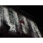 Rideau 9 Descentes Fixe Et Filant Blanc Et Gold 3Mx2M 540 LEDS