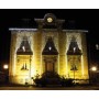 Rideau 19 Descentes Lumière Fixe Gold 5Mx2M Cable Noir 1007 LEDS