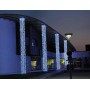 Rideau 12 Descentes Lumière Fixe Blanc Pur 2Mx15M Cable Blanc Non Prolongeable 1680 LEDS
