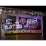 Frise Techni Glace Led Pétillant Blanc Pur 4Mx0,9M Cable Blanc 224 LEDS Non Prolongeable