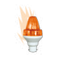 Lampe  Flash A Eclats Orange LED B22