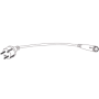 Cable Blanc D'Alimentation 160 Cm  + Connecteur Femelle Guirlande Luciole