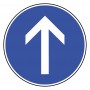Direction Obligatoire A La Prochaine Intersection Tout Droit (B21b) C1 45CM