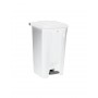 POUBELLE A PÉDALE PLASTIQUE 50 L BLANCHE - UTILO -