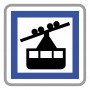 Indication Service Gare De Téléphérique (CE20a) 50x50CM C1