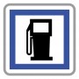 Indication Service Poste De Distribution De Carburant (CE15a) 50x50CM C1