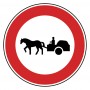 Accès Interdit Aux Véhicules A Traction Animale (B9c) C1 45CM