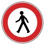 Accès Interdit Aux Piétons (B9a) C1 45CM
