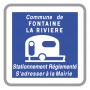 Stationnement Réglementée Pour Les Caravanes (C23) 35x35CM C1
