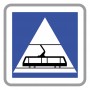 Indication Traversée De Tram (C20c) 50x50CM C1