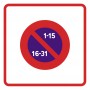 Entrée Dans Une Zone De Stationnement Unilatéral à Alternance (B6b2) 65CM C1