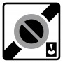 Sortie De Zone À Stationnement Durée Limitée Par Disque (B50c) 65x65CM C1