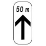 Panonceau Flèche Vers Le Haut Sur 50M (M8a Bis) 50CM C1