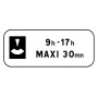 Panonceau Stationnement Gratuit A Durée Limitée (M6c2) 50CM C1