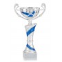 Coupe Standard Argentée Et Bleue 39 Cm