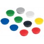 10 Aimants De Fixation Franken Coloris Assortis 13MM