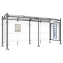 STATION BUS PROVINCE - UNE VITRINE "2000" + UN BARDAGE LATERAL CITY 2500mm