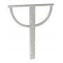 APPUI CYCLES LISBONNE GALVA - SUR PLATINE GALVANISE Hauteur hs 870 mm