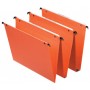 Esselte Dossiers Suspendus Dual, Fond V, Orange Pour Tiroirs Lot De 25