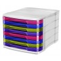 CEP Module De Classement A4 HAPPY, 8 Tiroirs, Multicolore