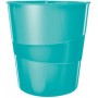 LEITZ Corbeille A Papier WOW 15 Litres Menthe