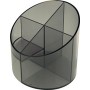 Pot Multifonction Helit "The Cross" 4 Compartiments Gris Transparent