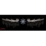 Rêve De Flocon LED H1,30 x L6,00m 3 Cadres